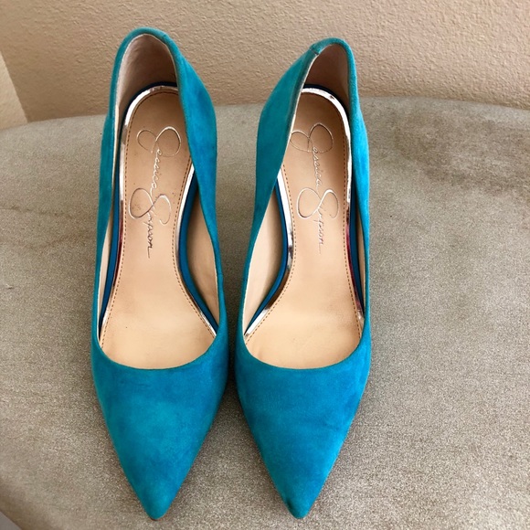 Jessic Simpson Suede Heel Pumps - Picture 2 of 6
